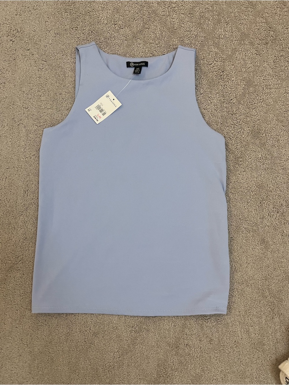 Versona Light Lavender Sleeveless Shell